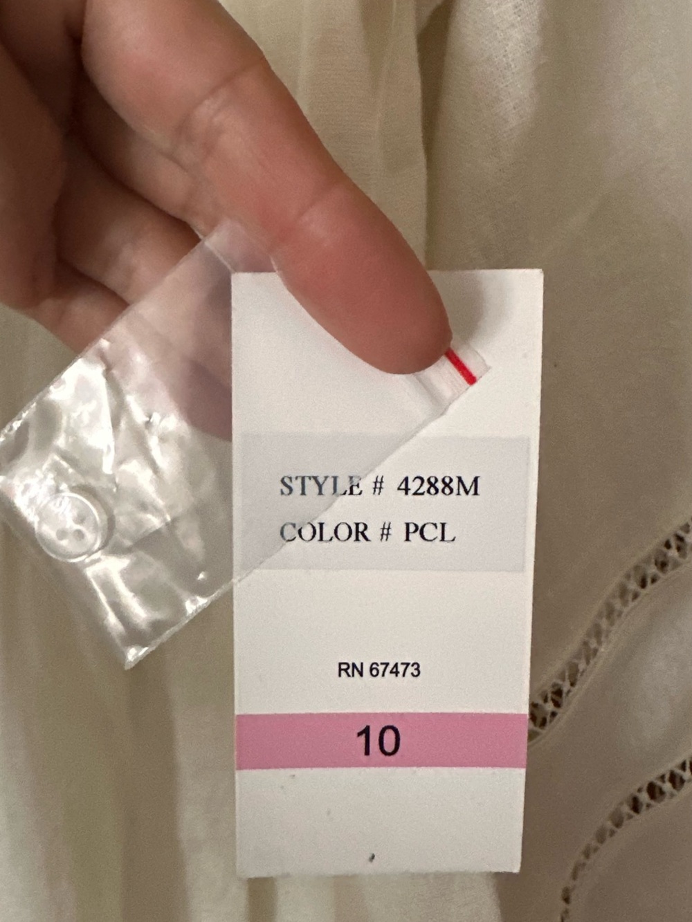 TAYLOR Ivory Tiered Linen Blend Midi Dress – Size 10 – NWT - Picture 6 of 15